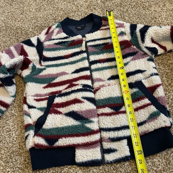 Prana || Polar Escape Reversible Hi Pile Fleece Bomber Jacket Size L - Picture 7 of 10